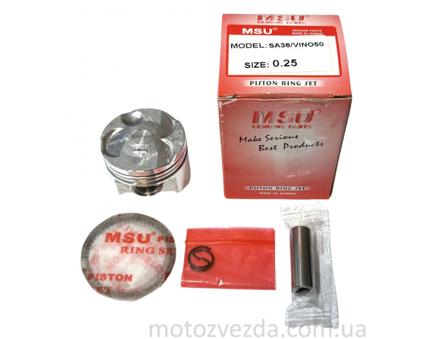 Поршень 0.25 Yamaha Vino SA-26/SA-36/GEAR 4T 49cc MSU